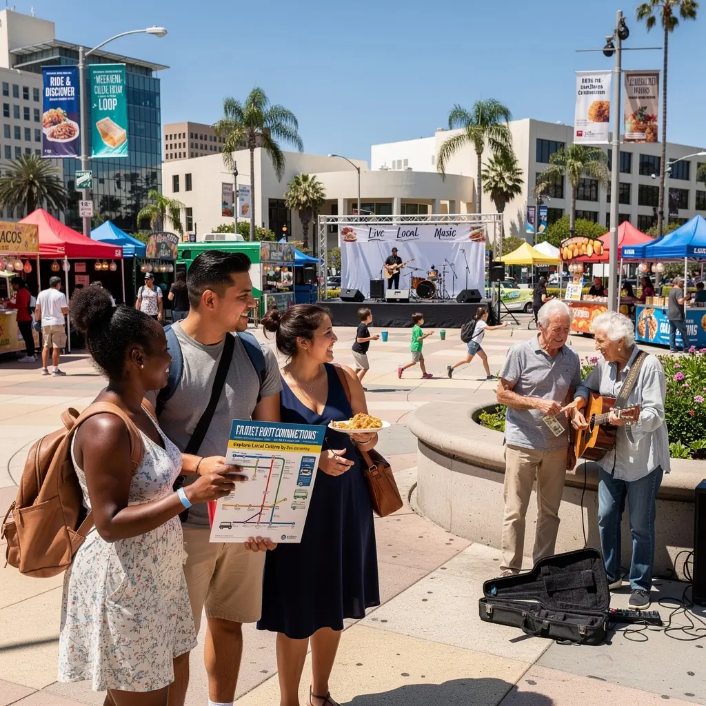 Podróżny z walizką czekający na przyjazd pociągu.